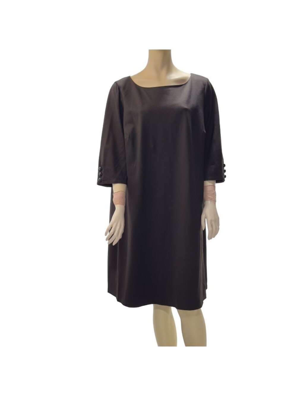 LANDS' END Women's Brown Shift Dress Plus Size 22W